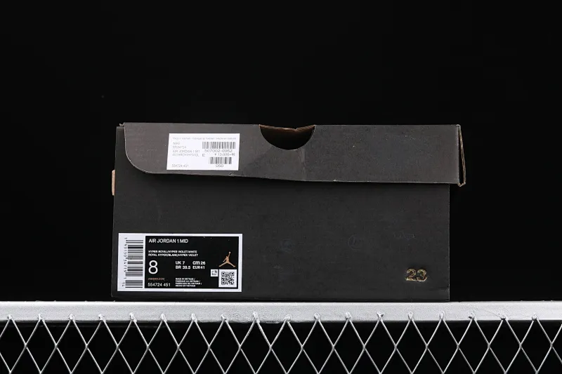 All categories Air Jordan Jordan series basketball shoes Air Jordan 1 Mid Air Jordan 1 Mid AJ1 Joe 1 white blue purple Chinese basketball shoes 554724-451